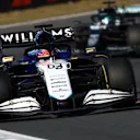 ZANDVOORT, NETHERLANDS - SEPTEMBER 05: George Russell of Great Britain driving the (63) Williams Racing FW43B Mercedes during the F1 Grand Prix of The Netherlands at Circuit Zandvoort on September 05, 2021 in Zandvoort, Netherlands. (Photo by Bryn Lennon/Getty Images)