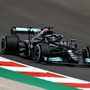 PORTIMAO, PORTUGAL - MAY 01: Lewis Hamilton of Great Britain driving the (44) Mercedes AMG Petronas F1 Team Mercedes W12 on track during final practice for the F1 Grand Prix of Portugal at Autodromo Internacional Do Algarve on May 01, 2021 in Portimao, Portugal. (Photo by Bryn Lennon/Getty Images)