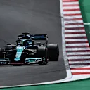 PORTIMAO, PORTUGAL - MAY 01: Lance Stroll of Canada driving the (18) Aston Martin AMR21 Mercedes during qualifying for the F1 Grand Prix of Portugal at Autodromo Internacional Do Algarve on May 01, 2021 in Portimao, Portugal. (Photo by Clive Mason - Formula 1/Formula 1 via Getty Images)