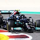 PORTIMAO, PORTUGAL - MAY 02: Valtteri Bottas of Finland driving the (77) Mercedes AMG Petronas F1 Team Mercedes W12 on track during the F1 Grand Prix of Portugal at Autodromo Internacional Do Algarve on May 02, 2021 in Portimao, Portugal. (Photo by Bryn Lennon/Getty Images)