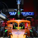 DOHA, QATAR - NOVEMBER 20: Lando Norris of Great Britain and McLaren F1 prepares to drive in the garage during final practice ahead of the F1 Grand Prix of Qatar at Losail International Circuit on November 20, 2021 in Doha, Qatar. (Photo by Mario Renzi - Formula 1/Formula 1 via Getty Images)