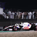 DOHA, QATAR - NOVEMBER 21: Mick Schumacher of Germany driving the (47) Haas F1 Team VF-21 Ferrari during the F1 Grand Prix of Qatar at Losail International Circuit on November 21, 2021 in Doha, Qatar. (Photo by Lars Baron/Getty Images)