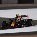 DOHA, QATAR - NOVEMBER 21: Sergio Perez of Mexico driving the (11) Red Bull Racing RB16B Honda during the F1 Grand Prix of Qatar at Losail International Circuit on November 21, 2021 in Doha, Qatar. (Photo by Lars Baron/Getty Images)