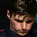 DOHA, QATAR - NOVEMBER 21: Second placed Max Verstappen of Netherlands and Red Bull Racing looks on in parc ferme during the F1 Grand Prix of Qatar at Losail International Circuit on November 21, 2021 in Doha, Qatar. (Photo by Dan Istitene - Formula 1/Formula 1 via Getty Images)
