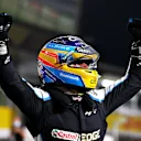DOHA, QATAR - NOVEMBER 21: Third placed Fernando Alonso of Spain and Alpine F1 Team celebrates in parc ferme during the F1 Grand Prix of Qatar at Losail International Circuit on November 21, 2021 in Doha, Qatar. (Photo by Dan Istitene - Formula 1/Formula 1 via Getty Images)