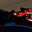 SOCHI, RUSSIA - SEPTEMBER 24: Charles Leclerc of Monaco driving the (16) Scuderia Ferrari SF21 during practice ahead of the F1 Grand Prix of Russia at Sochi Autodrom on September 24, 2021 in Sochi, Russia. (Photo by Mark Thompson/Getty Images)