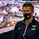 SOCHI, RUSSIA - SEPTEMBER 24: Marcin Budkowski, Executive Director of Alpine F1 Team talks in the Team Principals Press Conference during practice ahead of the F1 Grand Prix of Russia at Sochi Autodrom on September 24, 2021 in Sochi, Russia. (Photo by XPB - Pool/Getty Images)