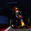 SOCHI, RUSSIA - SEPTEMBER 24: Max Verstappen of the Netherlands driving the (33) Red Bull Racing RB16B Honda during practice ahead of the F1 Grand Prix of Russia at Sochi Autodrom on September 24, 2021 in Sochi, Russia. (Photo by Bryn Lennon/Getty Images)