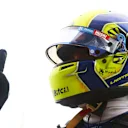 SOCHI, RUSSIA - SEPTEMBER 25: Pole position qualifier Lando Norris of Great Britain and McLaren F1 celebrates in parc ferme during qualifying ahead of the F1 Grand Prix of Russia at Sochi Autodrom on September 25, 2021 in Sochi, Russia. (Photo by Dan Istitene - Formula 1/Formula 1 via Getty Images)