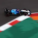 SOCHI, RUSSIA - SEPTEMBER 25: George Russell of Great Britain driving the (63) Williams Racing FW43B Mercedes during qualifying ahead of the F1 Grand Prix of Russia at Sochi Autodrom on September 25, 2021 in Sochi, Russia. (Photo by Lars Baron - Formula 1/Formula 1 via Getty Images)