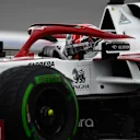 SOCHI, RUSSIA - SEPTEMBER 25: Antonio Giovinazzi of Italy driving the (99) Alfa Romeo Racing C41 Ferrari on track during qualifying ahead of the F1 Grand Prix of Russia at Sochi Autodrom on September 25, 2021 in Sochi, Russia. (Photo by Rudy Carezzevoli/Getty Images)