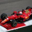 SOCHI, RUSSIA - SEPTEMBER 26: Charles Leclerc of Monaco driving the (16) Scuderia Ferrari SF21 during the F1 Grand Prix of Russia at Sochi Autodrom on September 26, 2021 in Sochi, Russia. (Photo by Joe Portlock - Formula 1/Formula 1 via Getty Images)