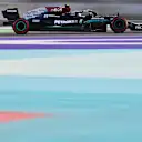 JEDDAH, SAUDI ARABIA - DECEMBER 03: Valtteri Bottas of Finland driving the (77) Mercedes AMG Petronas F1 Team Mercedes W12 during practice ahead of the F1 Grand Prix of Saudi Arabia at Jeddah Corniche Circuit on December 03, 2021 in Jeddah, Saudi Arabia. (Photo by Dan Mullan/Getty Images)