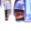 JEDDAH, SAUDI ARABIA - DECEMBER 04: George Russell of Great Britain and Williams prepares to drive in the garage during final practice ahead of the F1 Grand Prix of Saudi Arabia at Jeddah Corniche Circuit on December 04, 2021 in Jeddah, Saudi Arabia. (Photo by Bryn Lennon - Formula 1/Formula 1 via Getty Images)