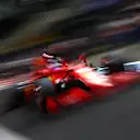 JEDDAH, SAUDI ARABIA - DECEMBER 04: Charles Leclerc of Monaco driving the (16) Scuderia Ferrari SF21 in the Pitlane during qualifying ahead of the F1 Grand Prix of Saudi Arabia at Jeddah Corniche Circuit on December 04, 2021 in Jeddah, Saudi Arabia. (Photo by Mark Thompson/Getty Images)