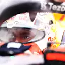 JEDDAH, SAUDI ARABIA - DECEMBER 04: Max Verstappen of Netherlands and Red Bull Racing prepares to drive in the garage  during final practice ahead of the F1 Grand Prix of Saudi Arabia at Jeddah Corniche Circuit on December 04, 2021 in Jeddah, Saudi Arabia. (Photo by Bryn Lennon - Formula 1/Formula 1 via Getty Images)