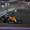 JEDDAH, SAUDI ARABIA - DECEMBER 05: Daniel Ricciardo of Australia driving the (3) McLaren F1 Team MCL35M Mercedes during the F1 Grand Prix of Saudi Arabia at Jeddah Corniche Circuit on December 05, 2021 in Jeddah, Saudi Arabia. (Photo by Joe Portlock - Formula 1/Formula 1 via Getty Images)