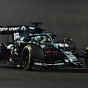 JEDDAH, SAUDI ARABIA - DECEMBER 05: Lance Stroll of Canada driving the (18) Aston Martin AMR21 Mercedes during the F1 Grand Prix of Saudi Arabia at Jeddah Corniche Circuit on December 05, 2021 in Jeddah, Saudi Arabia. (Photo by Joe Portlock - Formula 1/Formula 1 via Getty Images)