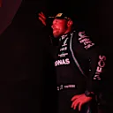 JEDDAH, SAUDI ARABIA - DECEMBER 05: Third placed Valtteri Bottas of Finland and Mercedes GP celebrates on the podium during the F1 Grand Prix of Saudi Arabia at Jeddah Corniche Circuit on December 05, 2021 in Jeddah, Saudi Arabia. (Photo by Bryn Lennon - Formula 1/Formula 1 via Getty Images)