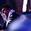 JEDDAH, SAUDI ARABIA - DECEMBER 05: Second placed Max Verstappen of Netherlands and Red Bull Racing looks on in parc ferme during the F1 Grand Prix of Saudi Arabia at Jeddah Corniche Circuit on December 05, 2021 in Jeddah, Saudi Arabia. (Photo by Mario Renzi - Formula 1/Formula 1 via Getty Images)