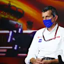 BARCELONA, SPAIN - MAY 07: Haas F1 Team Principal Guenther Steiner talks in the Team Principals Press Conference during practice for the F1 Grand Prix of Spain at Circuit de Barcelona-Catalunya on May 07, 2021 in Barcelona, Spain. (Photo by Dan Istitene/Getty Images)