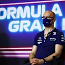 BARCELONA, SPAIN - MAY 07: Williams Team Principal Simon Roberts talks in the Team Principals Press Conference during practice for the F1 Grand Prix of Spain at Circuit de Barcelona-Catalunya on May 07, 2021 in Barcelona, Spain. (Photo by Dan Istitene/Getty Images)