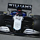 BARCELONA, SPAIN - MAY 07: George Russell of Great Britain driving the (63) Williams Racing FW43B Mercedes during practice for the F1 Grand Prix of Spain at Circuit de Barcelona-Catalunya on May 07, 2021 in Barcelona, Spain. (Photo by Clive Mason - Formula 1/Formula 1 via Getty Images)