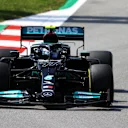 BARCELONA, SPAIN - MAY 07: Valtteri Bottas of Finland driving the (77) Mercedes AMG Petronas F1 Team Mercedes W12 on track during practice for the F1 Grand Prix of Spain at Circuit de Barcelona-Catalunya on May 07, 2021 in Barcelona, Spain. (Photo by Bryn Lennon/Getty Images)
