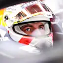 BARCELONA, SPAIN - MAY 08: Max Verstappen of Netherlands and Red Bull Racing prepares to drive in the garage during final practice for the F1 Grand Prix of Spain at Circuit de Barcelona-Catalunya on May 08, 2021 in Barcelona, Spain. (Photo by Mark Thompson/Getty Images)