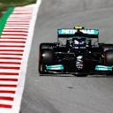 BARCELONA, SPAIN - MAY 08: Valtteri Bottas of Finland driving the (77) Mercedes AMG Petronas F1 Team Mercedes W12 on track during qualifying for the F1 Grand Prix of Spain at Circuit de Barcelona-Catalunya on May 08, 2021 in Barcelona, Spain. (Photo by Bryn Lennon/Getty Images)