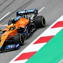 BARCELONA, SPAIN - MAY 09: Lando Norris of Great Britain driving the (4) McLaren F1 Team MCL35M Mercedes during the F1 Grand Prix of Spain at Circuit de Barcelona-Catalunya on May 09, 2021 in Barcelona, Spain. (Photo by Joe Portlock - Formula 1/Formula 1 via Getty Images)