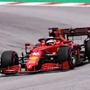 BARCELONA, SPAIN - MAY 09: Charles Leclerc of Monaco driving the (16) Scuderia Ferrari SF21 on track during the F1 Grand Prix of Spain at Circuit de Barcelona-Catalunya on May 09, 2021 in Barcelona, Spain. (Photo by Lars Baron/Getty Images)