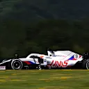 SPIELBERG, AUSTRIA - JUNE 26: Nikita Mazepin of Russia driving the (9) Haas F1 Team VF-21 Ferrari during final practice ahead of the F1 Grand Prix of Styria at Red Bull Ring on June 26, 2021 in Spielberg, Austria. (Photo by Clive Mason - Formula 1/Formula 1 via Getty Images)