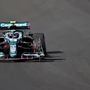 ISTANBUL, TURKEY - OCTOBER 08: Sebastian Vettel of Germany driving the (5) Aston Martin AMR21 Mercedes during practice ahead of the F1 Grand Prix of Turkey at Intercity Istanbul Park on October 08, 2021 in Istanbul, Turkey. (Photo by Dan Istitene - Formula 1/Formula 1 via Getty Images)