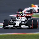 ISTANBUL, TURKEY - OCTOBER 08: Antonio Giovinazzi of Italy driving the (99) Alfa Romeo Racing C41 Ferrari during practice ahead of the F1 Grand Prix of Turkey at Intercity Istanbul Park on October 08, 2021 in Istanbul, Turkey. (Photo by Bryn Lennon/Getty Images)