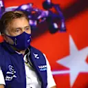 ISTANBUL, TURKEY - OCTOBER 08: Jost Capito, CEO of Williams F1 talks in the Team Principals Press Conference during practice ahead of the F1 Grand Prix of Turkey at Intercity Istanbul Park on October 08, 2021 in Istanbul, Turkey. (Photo by Dan Istitene/Getty Images)