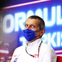 ISTANBUL, TURKEY - OCTOBER 08: Haas F1 Team Principal Guenther Steiner talks in the Team Principals Press Conference during practice ahead of the F1 Grand Prix of Turkey at Intercity Istanbul Park on October 08, 2021 in Istanbul, Turkey. (Photo by Dan Istitene/Getty Images)