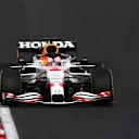 ISTANBUL, TURKEY - OCTOBER 08: Max Verstappen of the Netherlands driving the (33) Red Bull Racing RB16B Honda during practice ahead of the F1 Grand Prix of Turkey at Intercity Istanbul Park on October 08, 2021 in Istanbul, Turkey. (Photo by Dan Mullan/Getty Images)