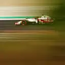 ISTANBUL, TURKEY - OCTOBER 08: Kimi Raikkonen of Finland driving the (7) Alfa Romeo Racing C41 Ferrari during practice ahead of the F1 Grand Prix of Turkey at Intercity Istanbul Park on October 08, 2021 in Istanbul, Turkey. (Photo by Bryn Lennon/Getty Images)