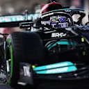 ISTANBUL, TURKEY - OCTOBER 09: Lewis Hamilton of Great Britain driving the (44) Mercedes AMG Petronas F1 Team Mercedes W12 in the Pitlane during final practice ahead of the F1 Grand Prix of Turkey at Intercity Istanbul Park on October 09, 2021 in Istanbul, Turkey. (Photo by Mario Renzi - Formula 1/Formula 1 via Getty Images)