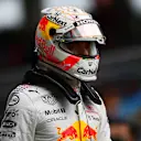ISTANBUL, TURKEY - OCTOBER 09: Third place qualifier Max Verstappen of Netherlands and Red Bull Racing looks on in parc ferme during qualifying ahead of the F1 Grand Prix of Turkey at Intercity Istanbul Park on October 09, 2021 in Istanbul, Turkey. (Photo by Mario Renzi - Formula 1/Formula 1 via Getty Images)