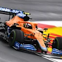 ISTANBUL, TURKEY - OCTOBER 10: Lando Norris of Great Britain driving the (4) McLaren F1 Team MCL35M Mercedes during the F1 Grand Prix of Turkey at Intercity Istanbul Park on October 10, 2021 in Istanbul, Turkey. (Photo by Clive Mason - Formula 1/Formula 1 via Getty Images)