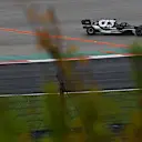 ISTANBUL, TURKEY - OCTOBER 10: Yuki Tsunoda of Japan driving the (22) Scuderia AlphaTauri AT02 Honda runs wide during the F1 Grand Prix of Turkey at Intercity Istanbul Park on October 10, 2021 in Istanbul, Turkey. (Photo by Dan Mullan/Getty Images)