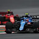 ISTANBUL, TURKEY - OCTOBER 10: Esteban Ocon of France driving the (31) Alpine A521 Renault during the F1 Grand Prix of Turkey at Intercity Istanbul Park on October 10, 2021 in Istanbul, Turkey. (Photo by Dan Mullan/Getty Images)