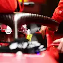 ISTANBUL, TURKEY - OCTOBER 10: Carlos Sainz of Spain and Ferrari prepares to drive in the garage during the F1 Grand Prix of Turkey at Intercity Istanbul Park on October 10, 2021 in Istanbul, Turkey. (Photo by Mario Renzi - Formula 1/Formula 1 via Getty Images)