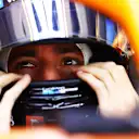 AUSTIN, TEXAS - OCTOBER 22: Daniel Ricciardo of Australia and McLaren F1 prepares to drive in the garage during practice ahead of the F1 Grand Prix of USA at Circuit of The Americas on October 22, 2021 in Austin, Texas. (Photo by Dan Istitene - Formula 1/Formula 1 via Getty Images)
