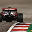 AUSTIN, TEXAS - OCTOBER 22: Antonio Giovinazzi of Italy driving the (99) Alfa Romeo Racing C41 Ferrari during practice ahead of the F1 Grand Prix of USA at Circuit of The Americas on October 22, 2021 in Austin, Texas. (Photo by Clive Mason - Formula 1/Formula 1 via Getty Images)