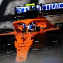 AUSTIN, TEXAS - OCTOBER 22: Lando Norris of Great Britain driving the (4) McLaren F1 Team MCL35M Mercedes in the Pitlane during practice ahead of the F1 Grand Prix of USA at Circuit of The Americas on October 22, 2021 in Austin, Texas. (Photo by Mario Renzi - Formula 1/Formula 1 via Getty Images)
