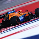 AUSTIN, TEXAS - OCTOBER 23: Lando Norris of Great Britain driving the (4) McLaren F1 Team MCL35M Mercedes during final practice ahead of the F1 Grand Prix of USA at Circuit of The Americas on October 23, 2021 in Austin, Texas. (Photo by Dan Istitene - Formula 1/Formula 1 via Getty Images)