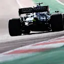 AUSTIN, TEXAS - OCTOBER 23: Sebastian Vettel of Germany driving the (5) Aston Martin AMR21 Mercedes during qualifying ahead of the F1 Grand Prix of USA at Circuit of The Americas on October 23, 2021 in Austin, Texas. (Photo by Chris Graythen/Getty Images)
